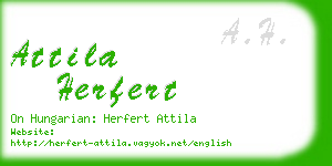 attila herfert business card